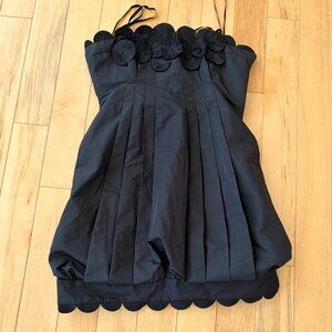 BCBG Max Azria Black Cocktail Dress – Statement Piece (Size 4)